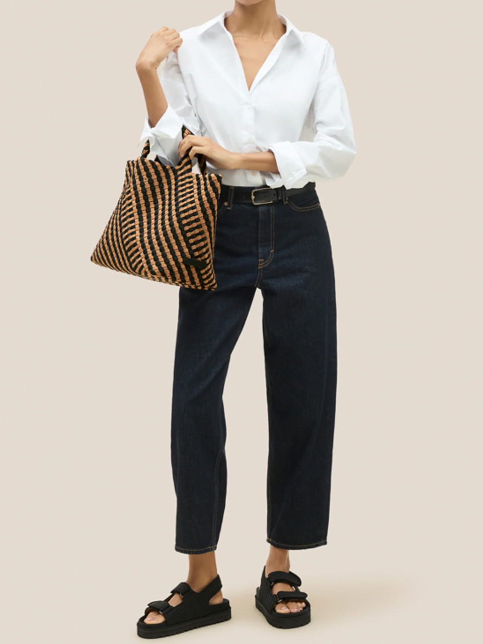 【NAGHEDI】★バッグ★ St. Barths Medium Tote Graphic Stripe St. Barths Medium Graphic Stripe Tote - Ravenna - Monkee's